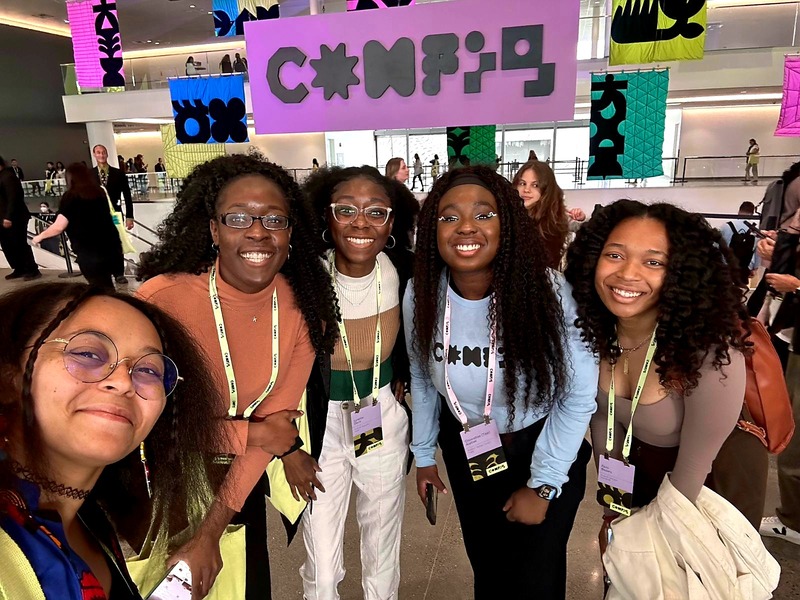 Config | The Figma Conference | Group Photo of Black Girls in Tech