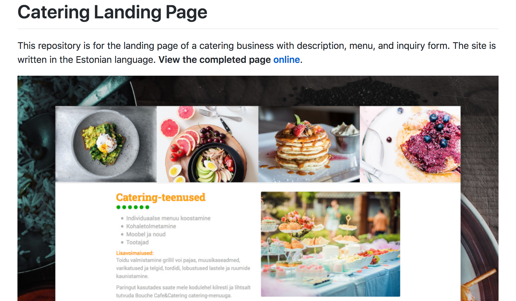 Example of an image in a GitHub README file